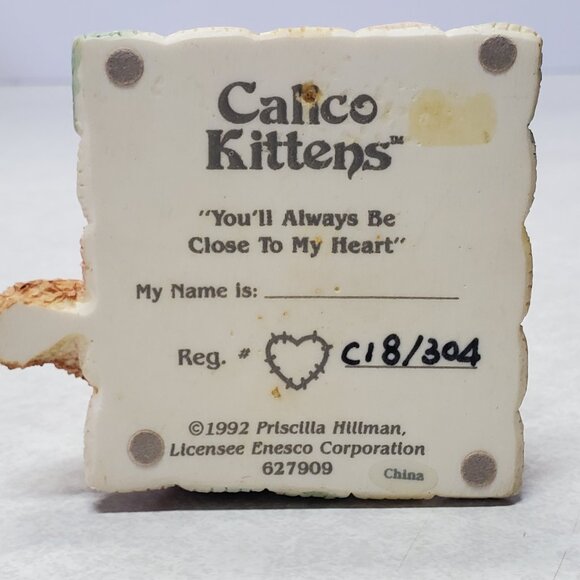Calico Kittens "You Always Be Close To My Heart" Figurine Collectible - Picture 8 of 8